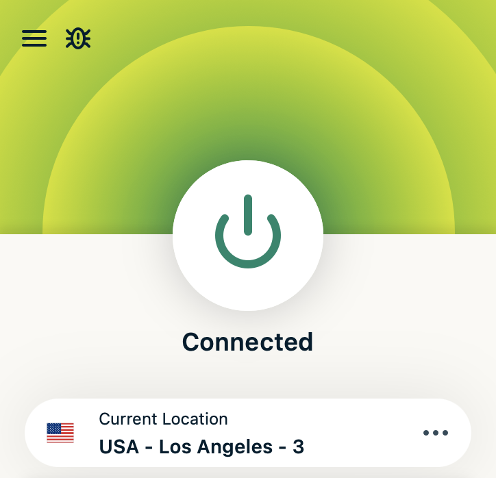 ExpressVPN U.S. server on Mac device