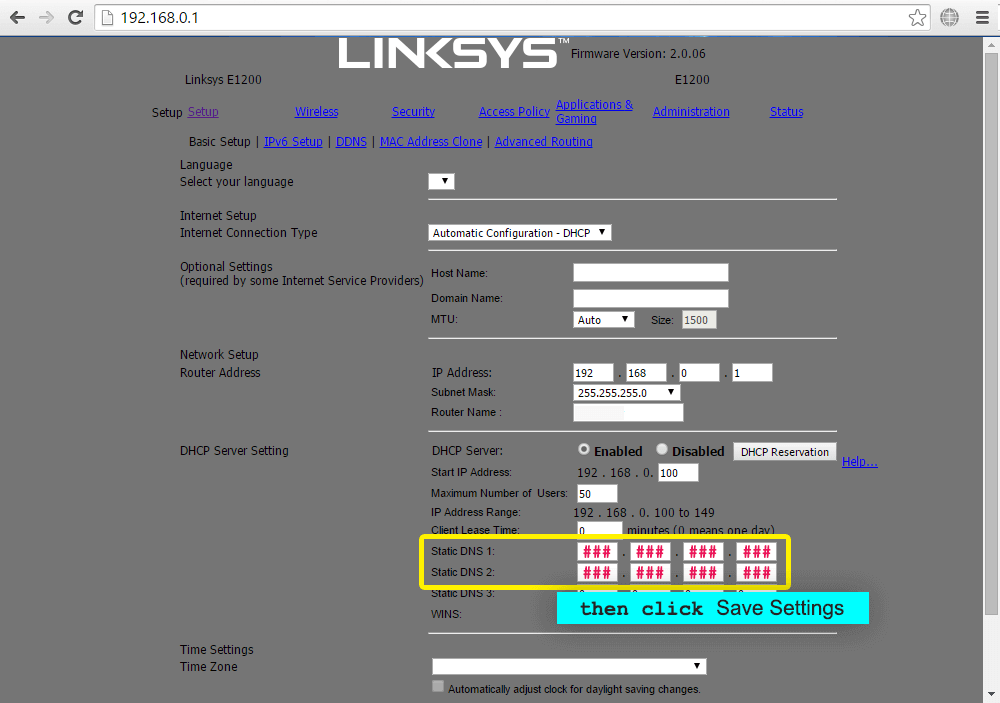 How To Change The Dns On Linksys Routers For Mac