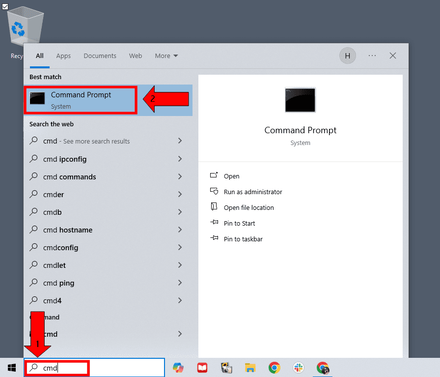 Command Prompt Instructions