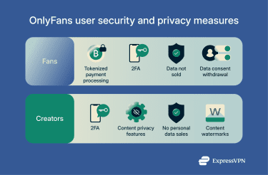 An overview of OnlyFans's privacy and security measures towards ensuring user safety.
