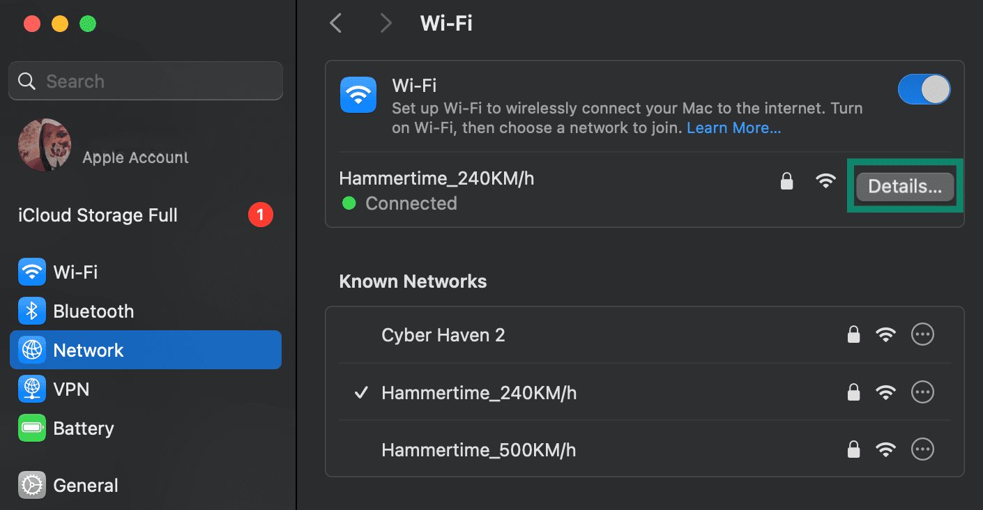 You must be connected to a network to change its DNS servers