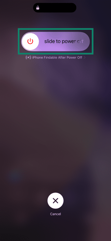 iPhone's Slide to Power Off menu when shutting down the device.