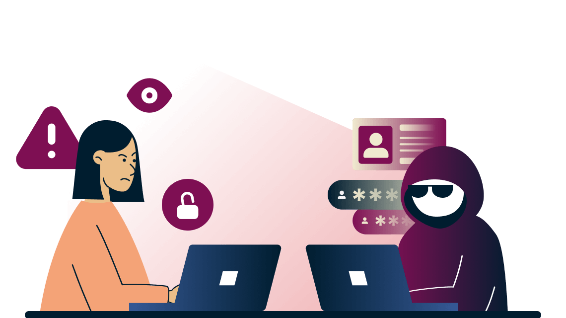 advanced protection ad blocker illustration feature website webpage blocking