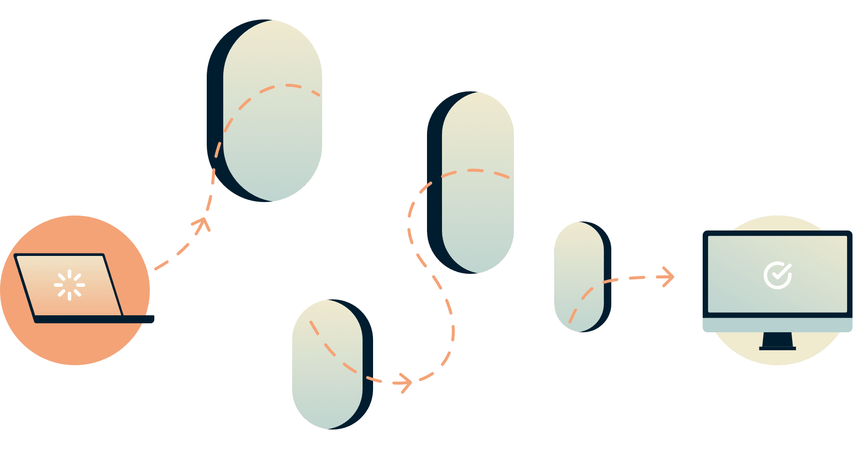 別のパソコンに届くためにさまざまな穴から接続するノートパソコン。