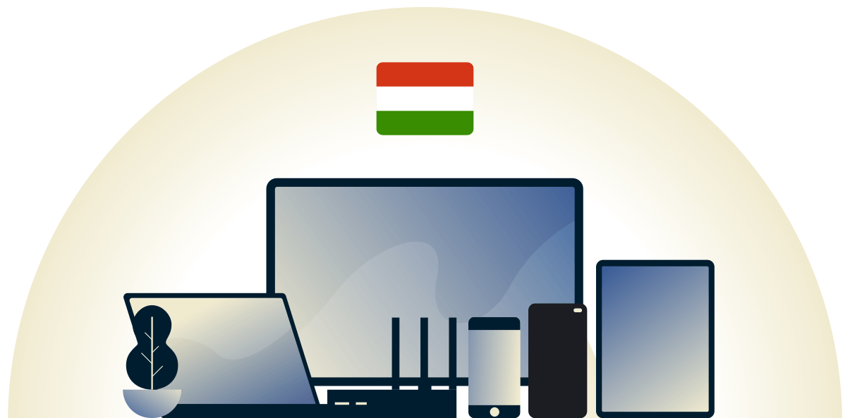 Hungary VPN protecting a variety of devices.